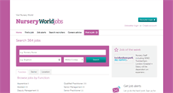 Desktop Screenshot of nurseryworldjobs.co.uk